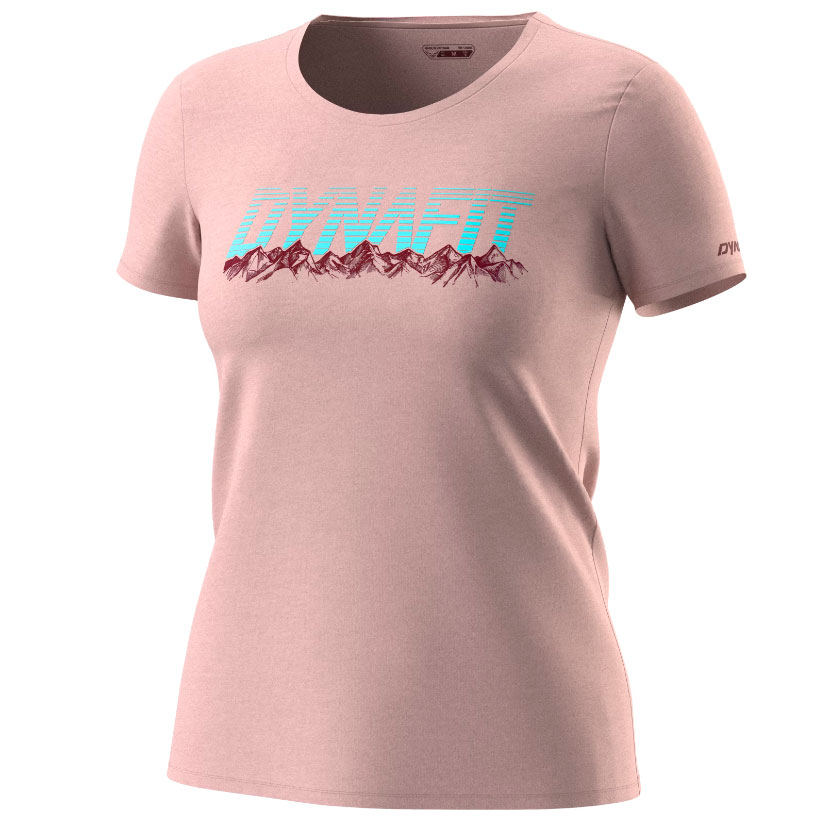 DYNAFIT Graphic Co W S/S Tee pale rose/range (S/36)